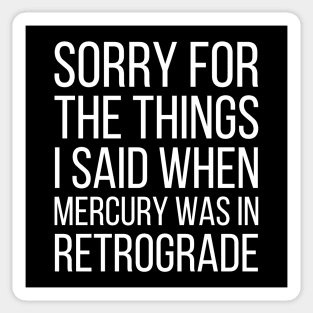 Mercury Retrograde Sticker